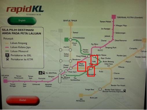 Bandar Tasik Selatan LRT Station Map Bandar Tasik Selatan LRT Station Map
