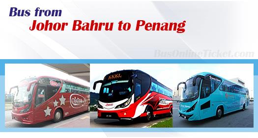 Bus from Johor Bahru to Penang