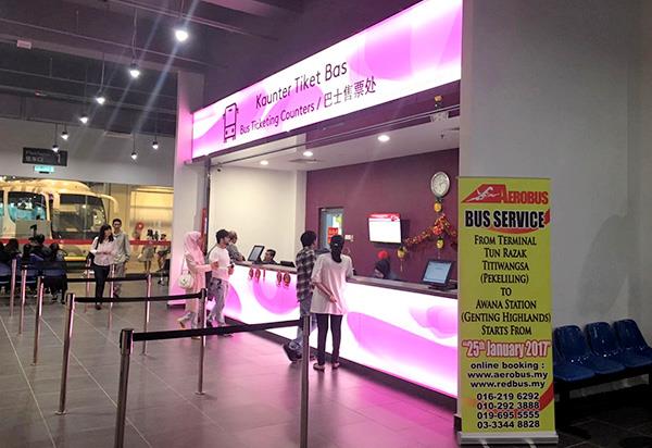 Bus Ticket Counter in Awana Bus Terminal