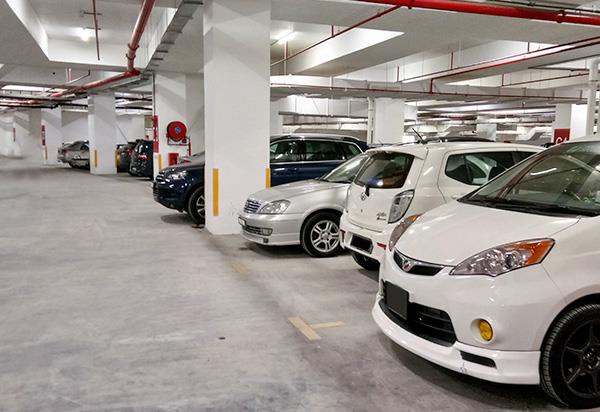 Car Park Area in Awana Bus Terminal