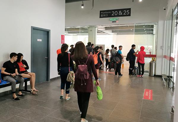 Departure Platform in Awana Bus Terminal