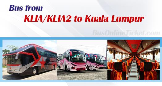 Bus from KLIA/KLIA2 to Kuala Lumpur 