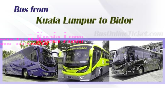 Bus from Kuala Lumpur to Bidor