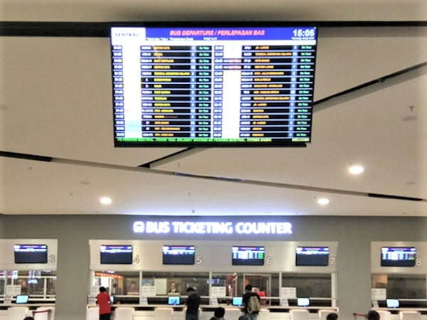 LCD Screen at Ticket Counter LCD Screen at Ticket Counter