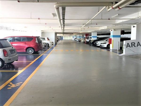 Parking Area in Penang Sentral Parking Area in Penang Sentral