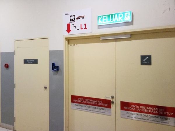 Staircase to KTM Station Staircase to KTM Station